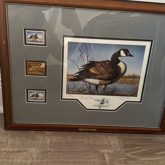 Robert Hautman 1997 1998 FEDERAL DUCK STAMP PRINT Signed executive gold medallio - Picture 1 of 11
